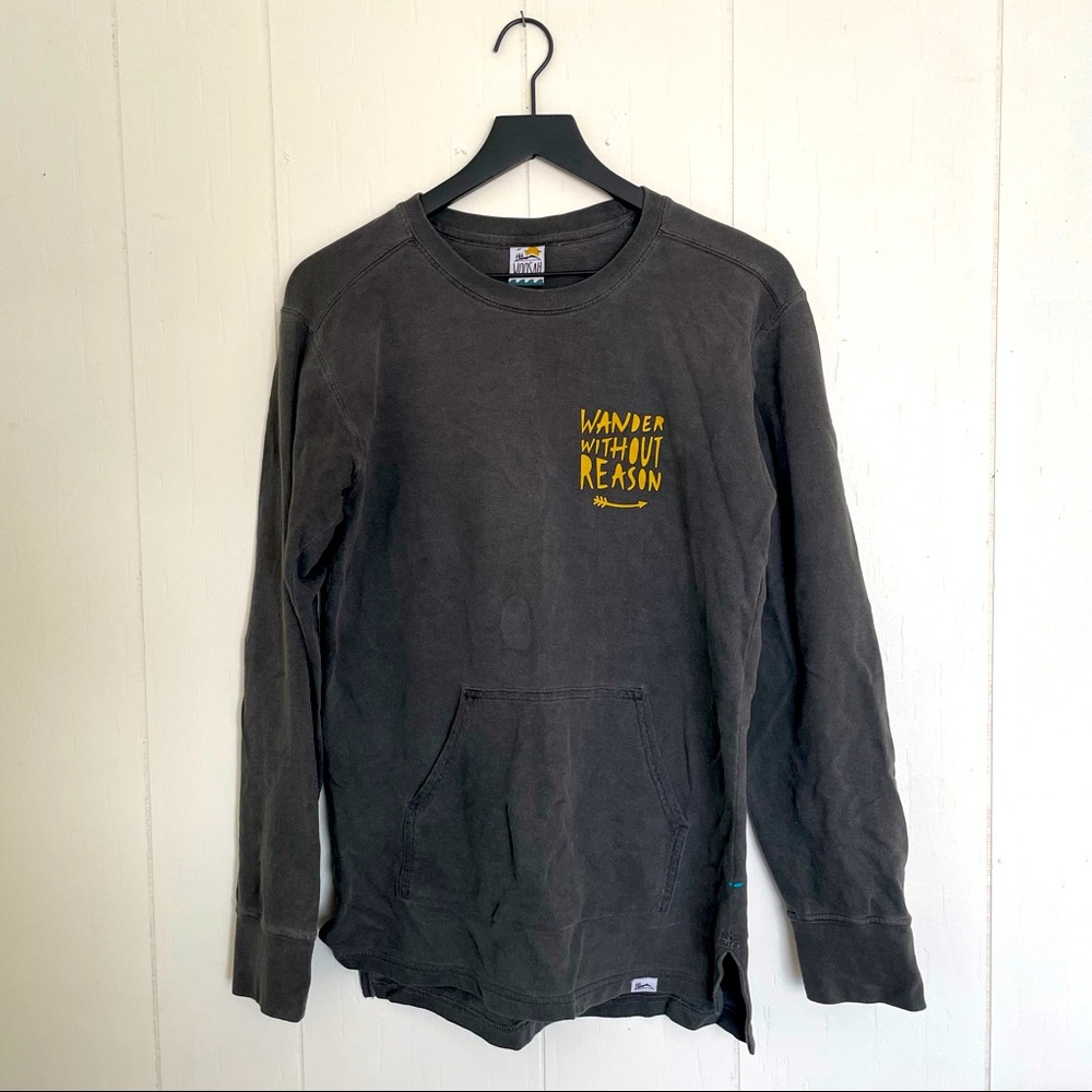 Woosah Outfitters Wander Without Reason Camp Casual Graphic Long Sleeve